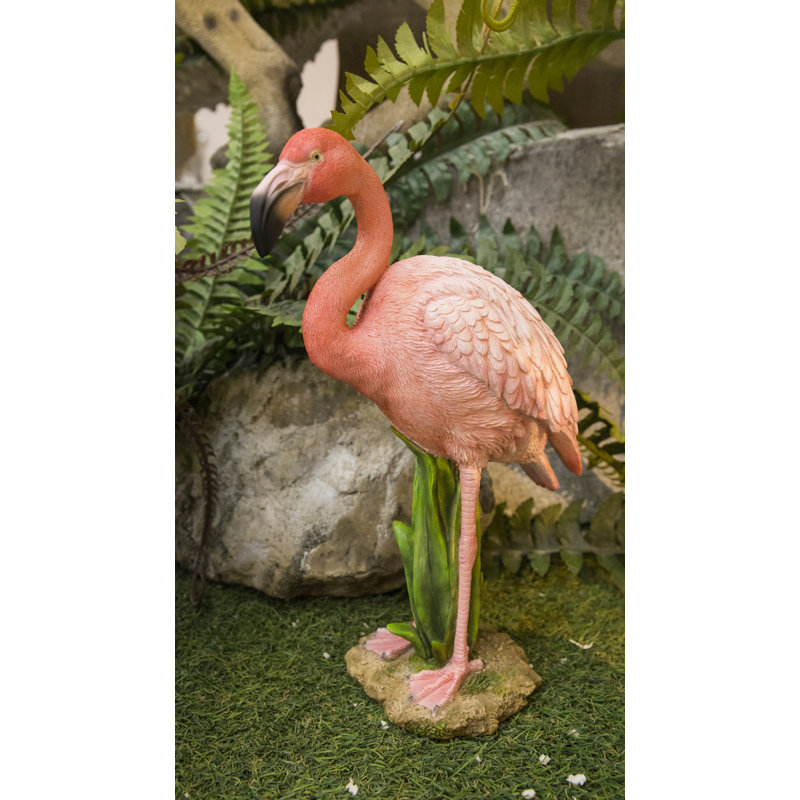 Flamingo Standing Statue
