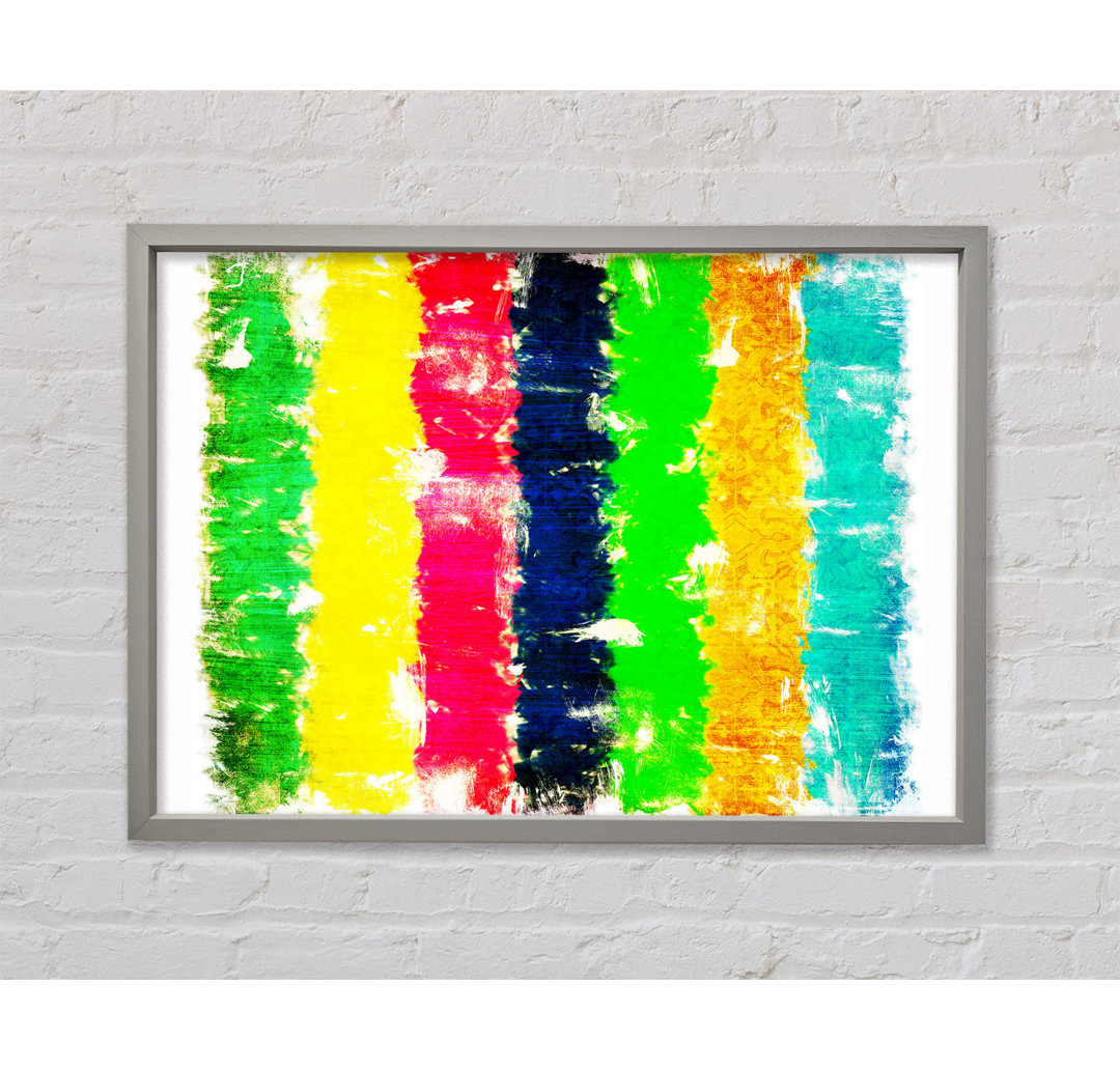 Gerahmtes Wandbild Crayon Delight