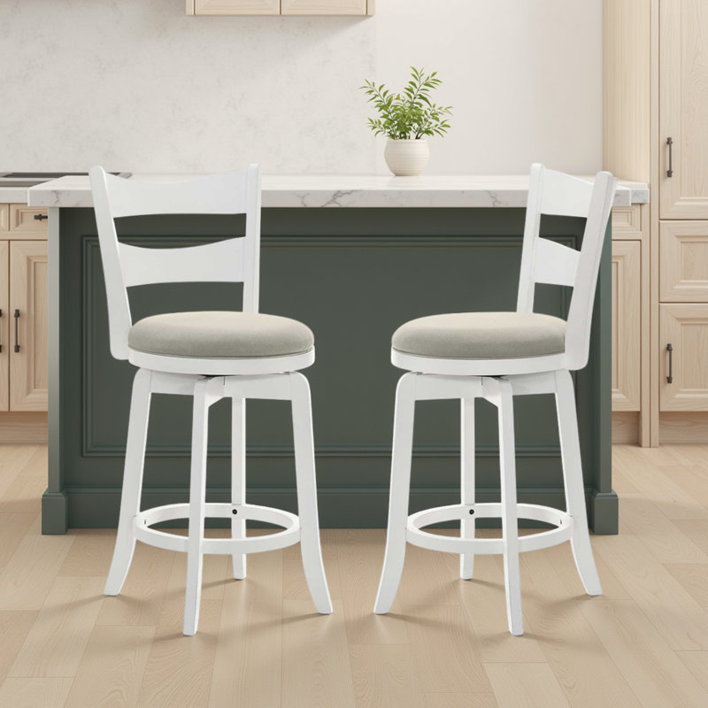 Tabouret de bar Baum, Gris, 2, Tabouret de comptoir (siège d'une hauteur de 26 p