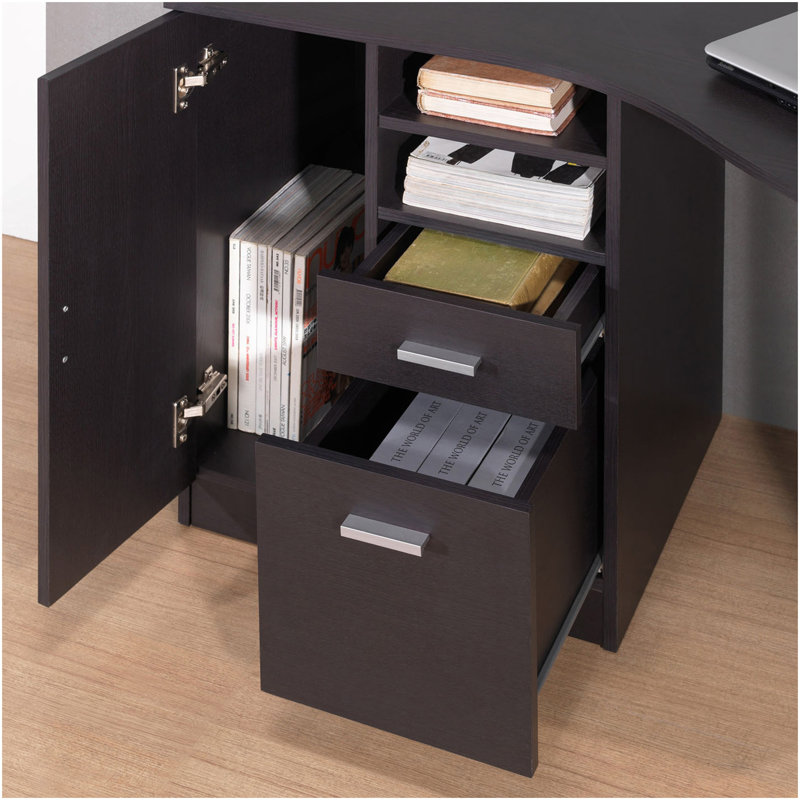 Bureau avec rangement classique Techni Mobile