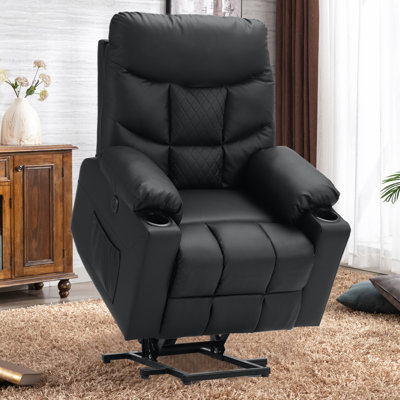 Fauteuil inclinable Power Lift avec massage et chauffage pour personnes âgées et adultes