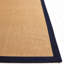 Jute / sisal tissé à plat en fibre naturelle Latex Tapis d'intérieur en coton de couleur unie-117806958