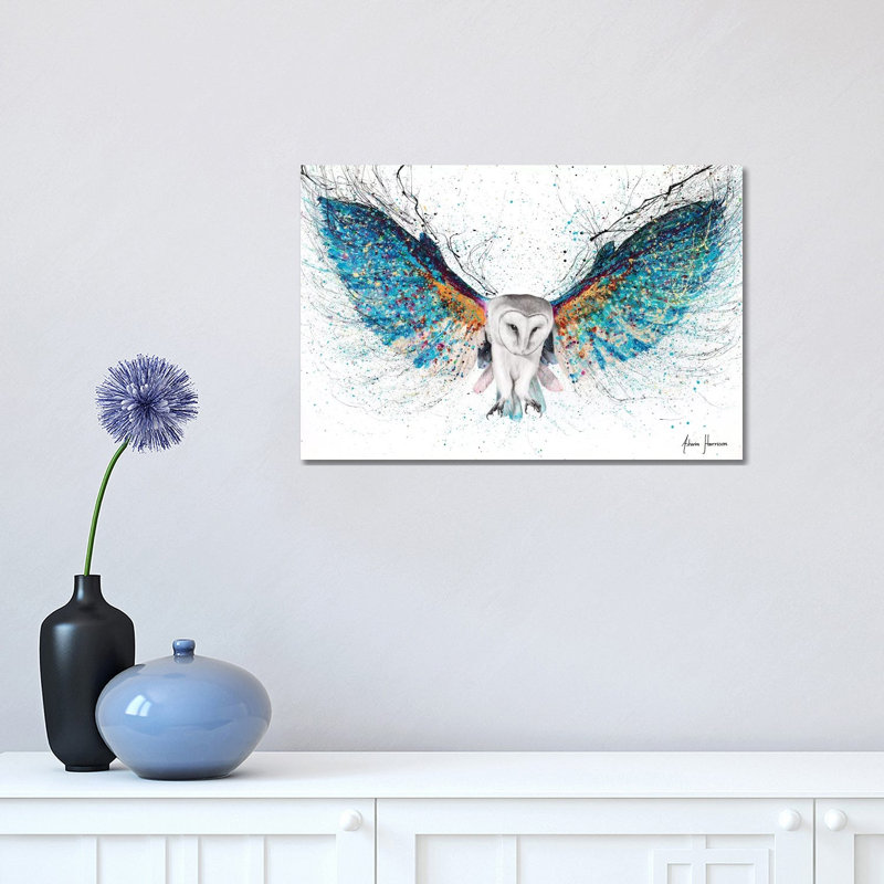 Opulent Night Owl by Ashvin Harrison - Wrapped Canvas Print, 30.48 cm H x 45.72 cm W, Wrapped Canvas