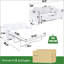 Grand canapé-lit convertible pour grand lit avec matelas en mousse à mémoire de forme, rampe à rivets et conception escamotable pour plus de confort et de polyvalence dans les salons et les appartements-297129612