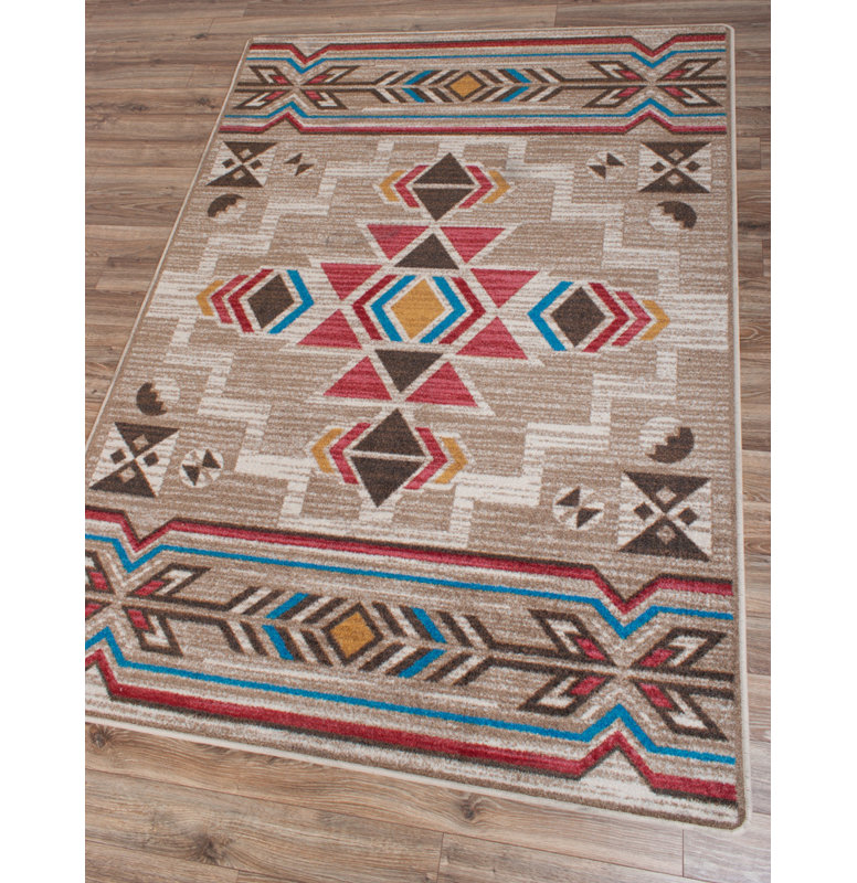 Bushgrove Southwestern Indoor Rug, Rectangle 5'4" x 7'8"