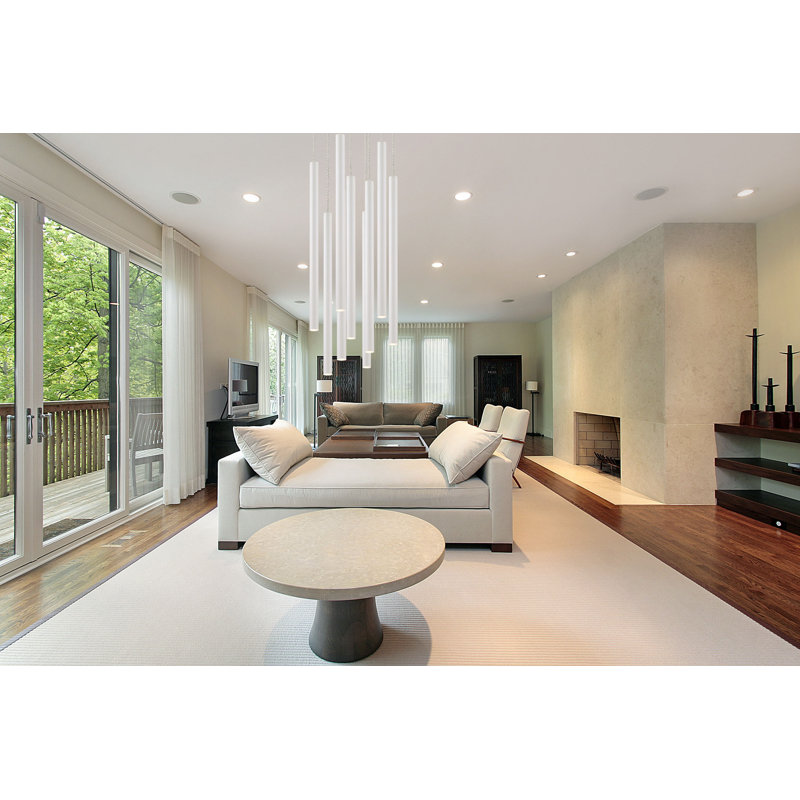 Bowning 9 - Light LED Cluster Pendant, Matte White