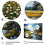 Countryside Tranquil Pond Landscape, reproduction d'art sur toile-790742979-790742982