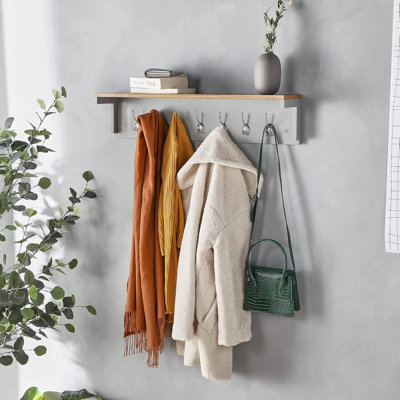 Ashwini Wall 7 - Hook Wall Mounted Coat Rack