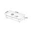 Table basse en bois de noyer avec pieds en acier inoxydable-1445811910