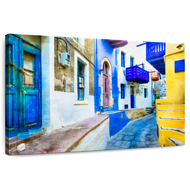 Sirci Nisyros, ruelle résidentielle, H 16 po x l 24 po