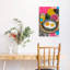 Vibrant petit-déjeuner matinal abstrait coloré, fruit tropical, art mural-129143262