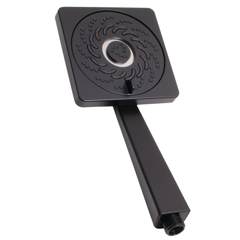 Kubos Exhilaration Multi Function Handheld Shower Head, Matte Black
