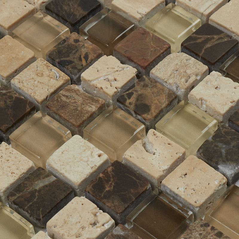 Quincy Random Sized Mixed Material Grid Tile