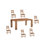 Haleh Solid Wood Dining Table-362690863