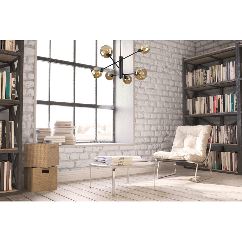 Illumo 6-light Flush Mount, Brown
