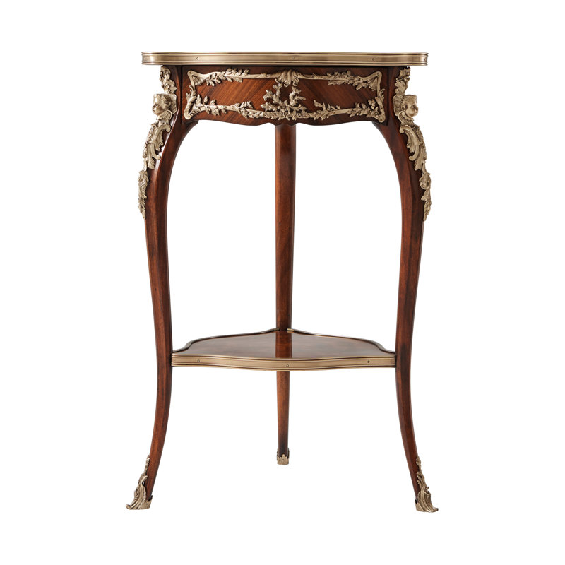 Althorp Elegance Mahogany Brass-Bound Round End Table
