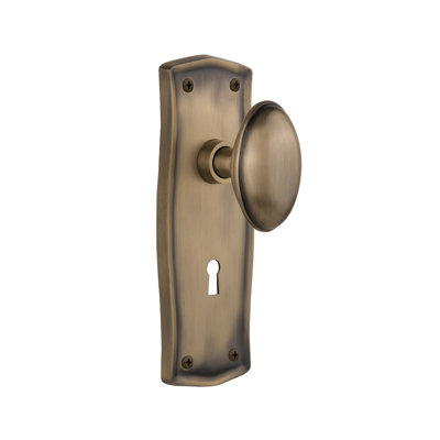 Prairie Plate with Decorative Keyhole and Homestead Door Knob