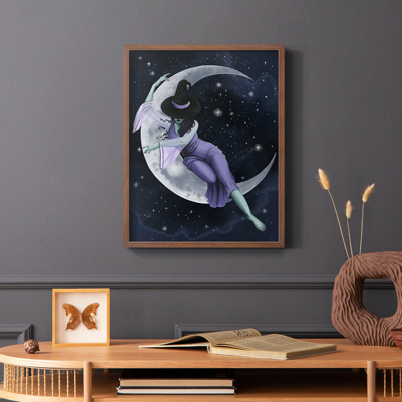 Star Sorceress II, reproduction encadrée - bois massif, Cadre photo brun simple, H 10 po x l 8 po