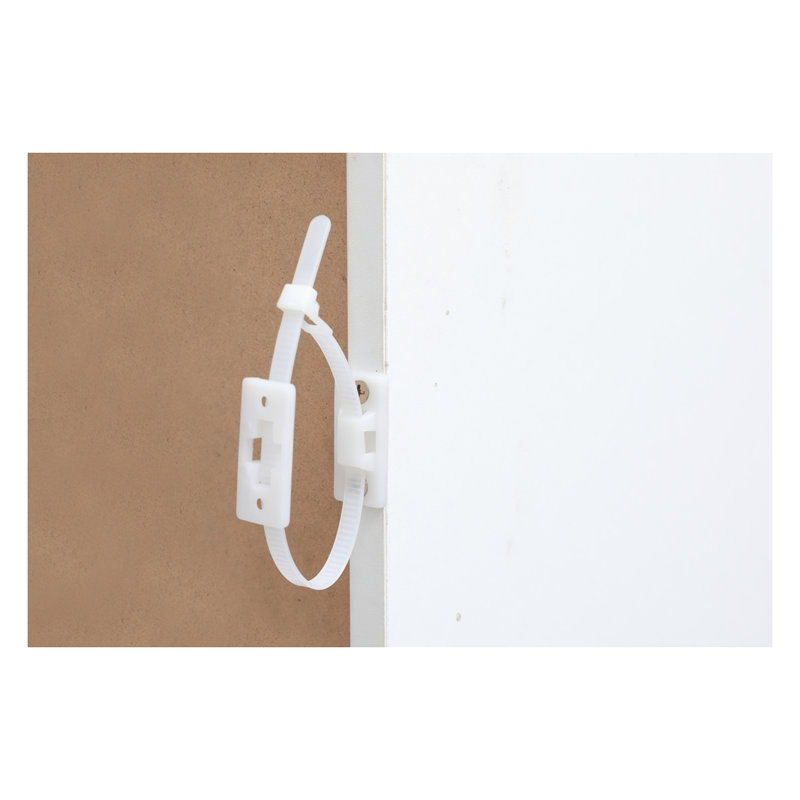 Commode 5 tiroirs avec poignées - Armoire de rangement moderne, Blanc