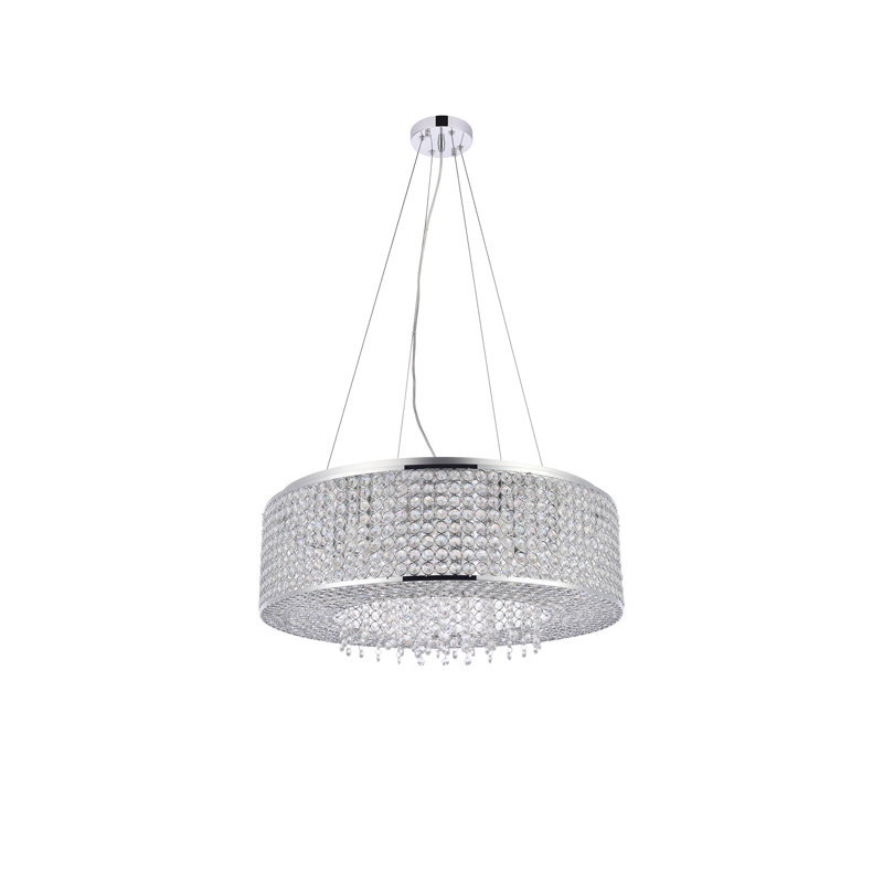 Anglesey 10 - Light Dimmable Drum Chandelier