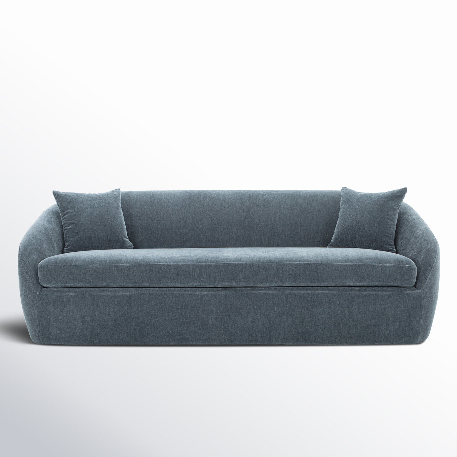 Stargazer 81'' Upholstered Sofa, Blue Performance Chenille