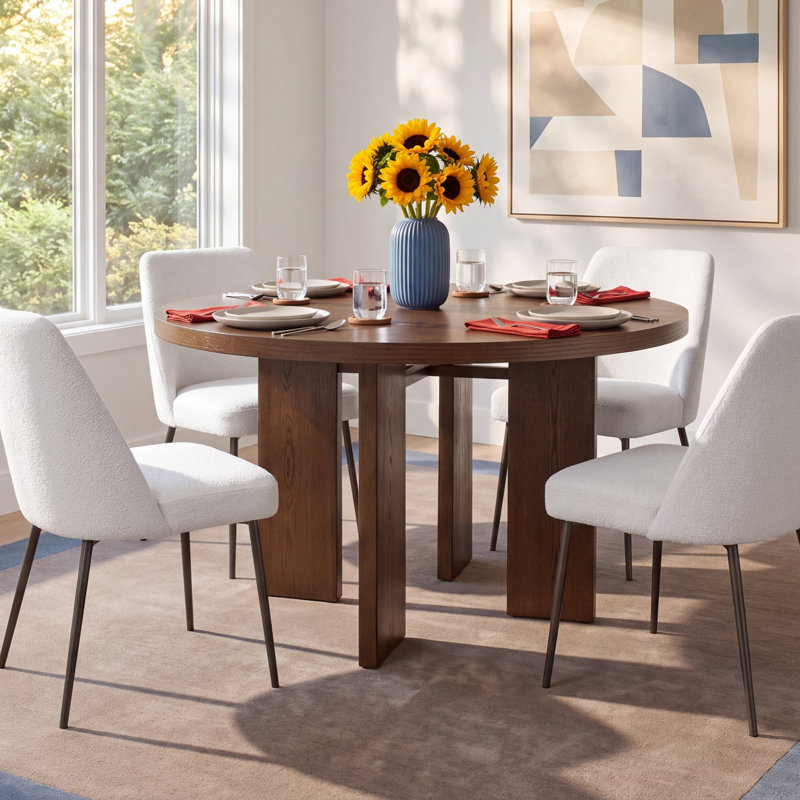 Talitha Round Dining Table, Medium Oak