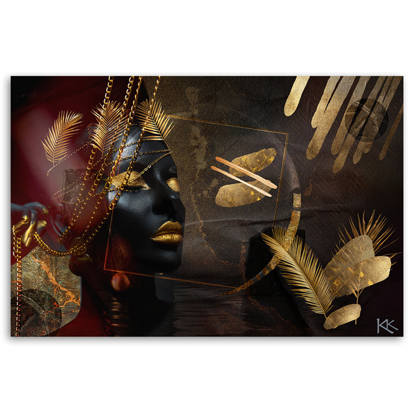 African Woman - No Frame Print on Canvas