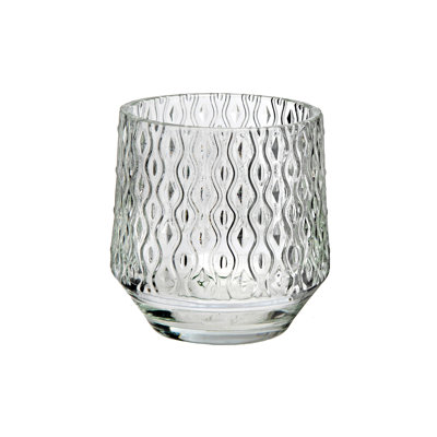 3.85'' H Glass Wall Tealight Holder