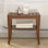Banc de douche en bambou Thacker l 18,7 po