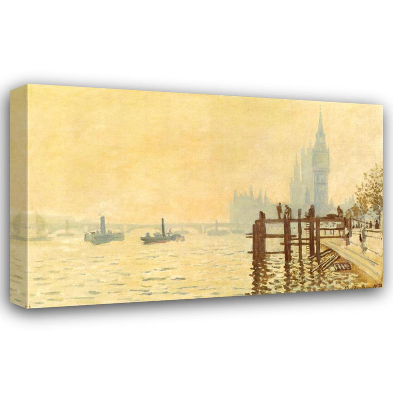 The Thames Below Westminster, 15" H x 24" W