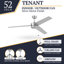 Ventilateur de plafond d'intérieur et d'extérieur 52 po Tenant-88069719