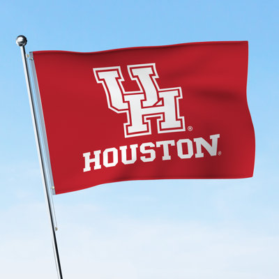 Cougars de Houston - drapeau en nylon imprimé 3 pi x 5 pi - Licence NCAA