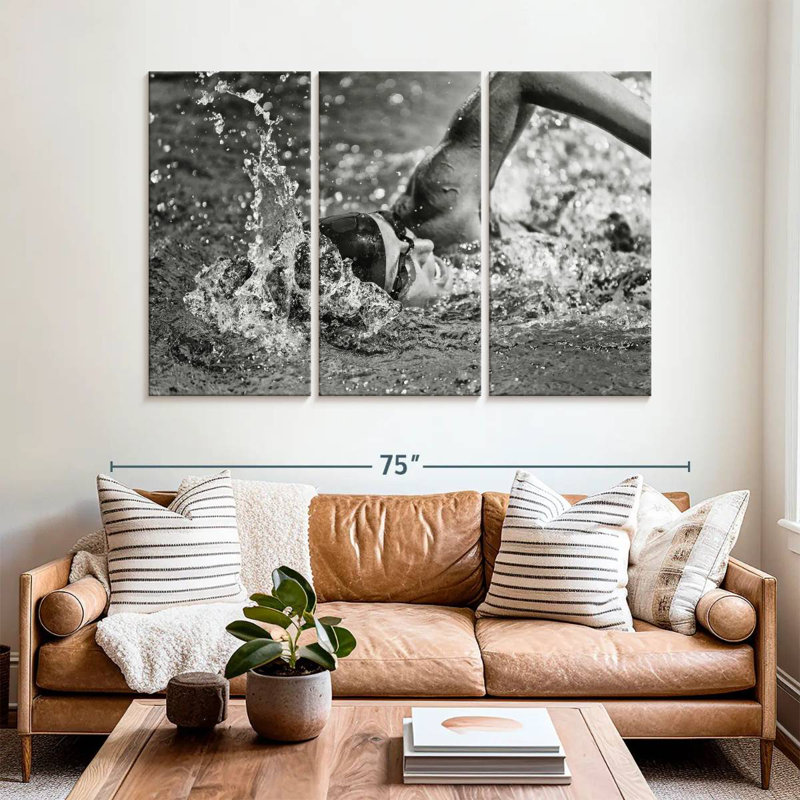Sireci Olympic Swimmer, 42" H x 65" W