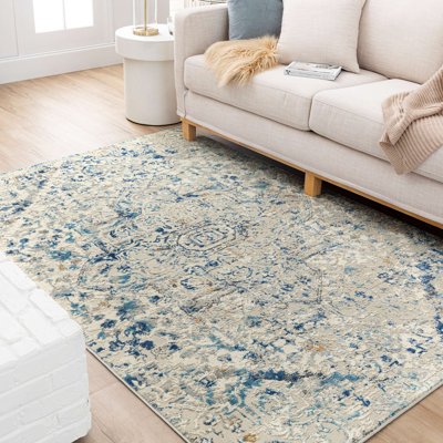Tapis bleu Castor