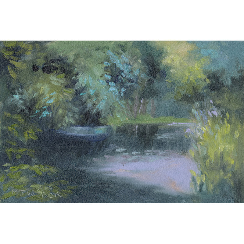Monets Garden VIII by Mary Jean Weber - No Frame Painting on Canvas, 61cm H x 91cm W