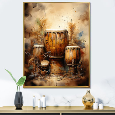" Djembe Journey Earthy Umber I "