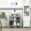 Armoire de rangement compacte à piédestal avec 2 portes et tablette ouverte, idéale pour économiser de l'espace et organiser le rangement