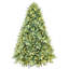 Arbre de Noël de 6 pi, 500 lumières à DEL blanc chaud, couleur bleue, embouts en PE de 1878, conception à charnières, installation rapide et facile, branches à installation simple de haute qualité teintées sur pied, soutien solide