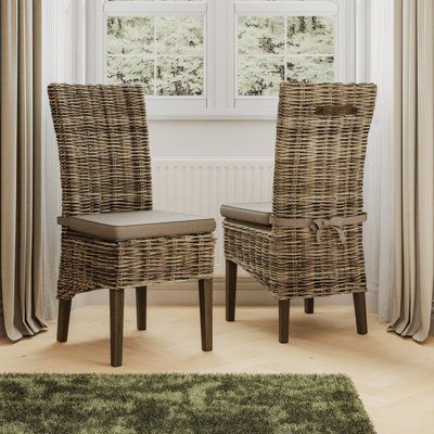 Aliyaha 53cm H Full Back Side Chair in Brown