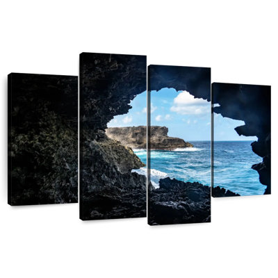 Gillard, Barbade, bord de mer, grotte
