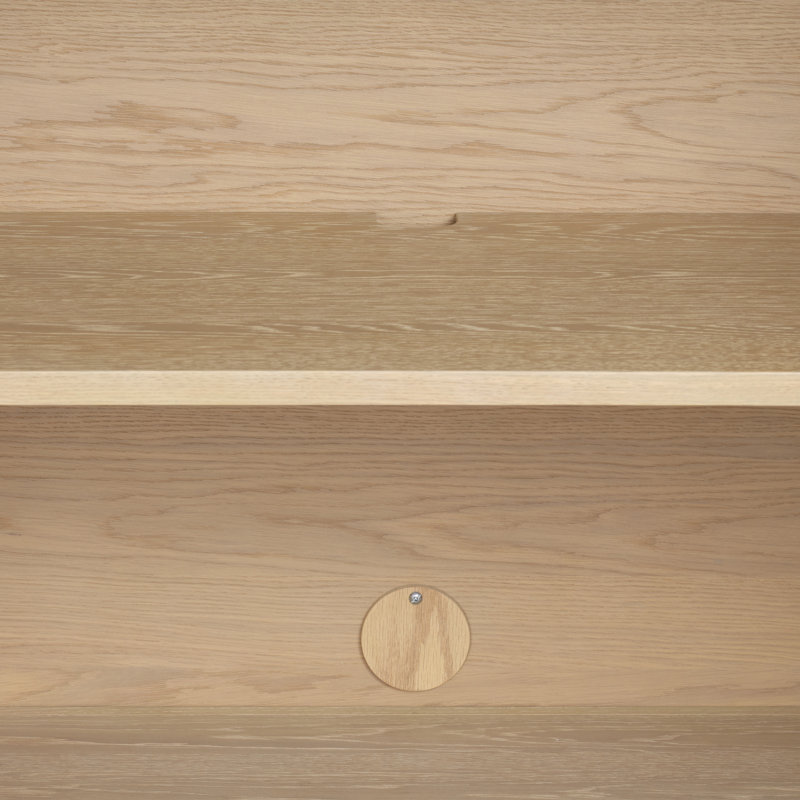 Landmark Solid Wood Storage Cabinet, Natural Pale Oak