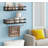 Floating Shelves With Towel Bar, Wall Mounted Bathroom Organizer Over Toilet, Space Saving Storage Shelves For Kitchen, Bedroom, Living Room-147269956