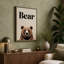 Bear Minimalist - Wrapped Canvas-1020404514-1020404535