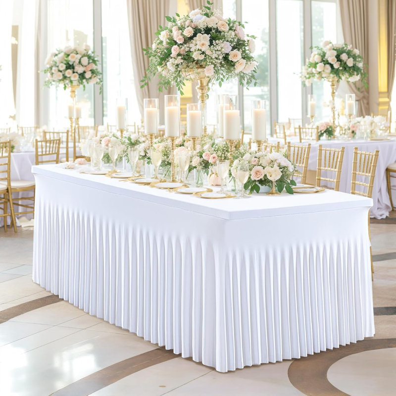Nappe blanche en Spandex