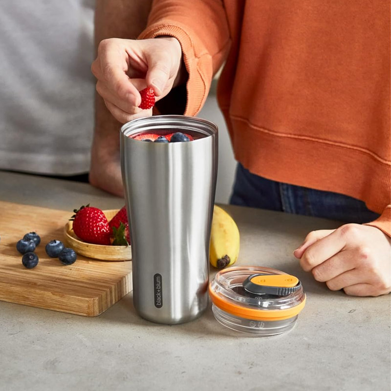 Insulated Travel Tumbler 600ml, Orange