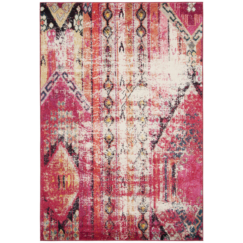 Marx Abstract Hand Woven Area Rug, Rectangle 201 x 279 cm