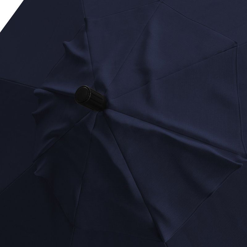 Parasol de marché 90 po Nakiesha, Toile performance bleu marine
