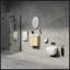 Ensemble de meuble-lavabo compact 16 po avec lavabo en céramique, pour petits espaces et décor moderne-1864973555