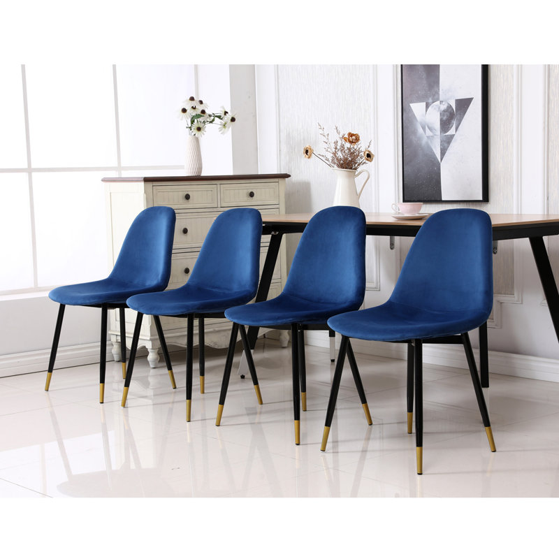 Chaises de salle à manger Lassan, Bleu