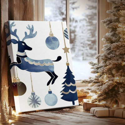 Frostlit Icicles at Dawn-Premium Gallery Wrapped Canvas